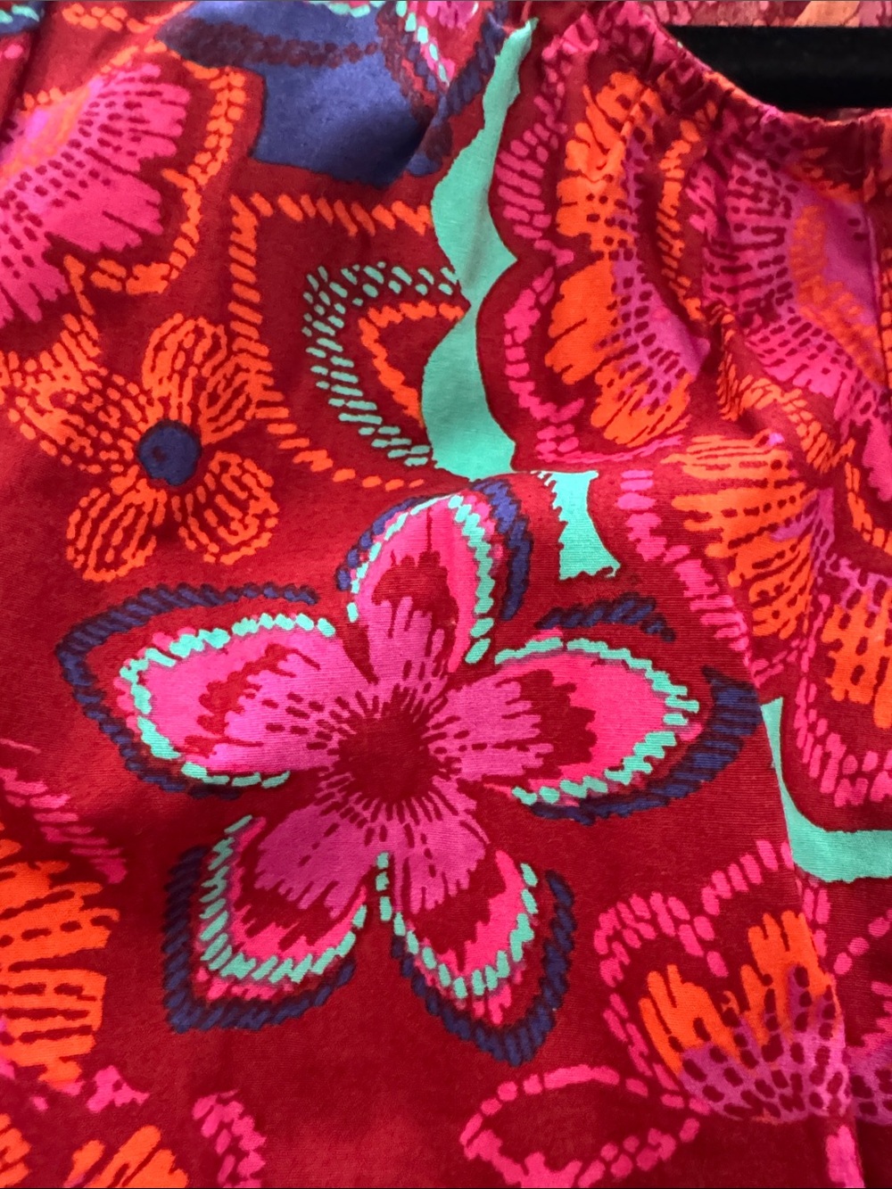 Sugarlips multi-colored maxi dress with elastic waist and pockets - Picture 4 of 4